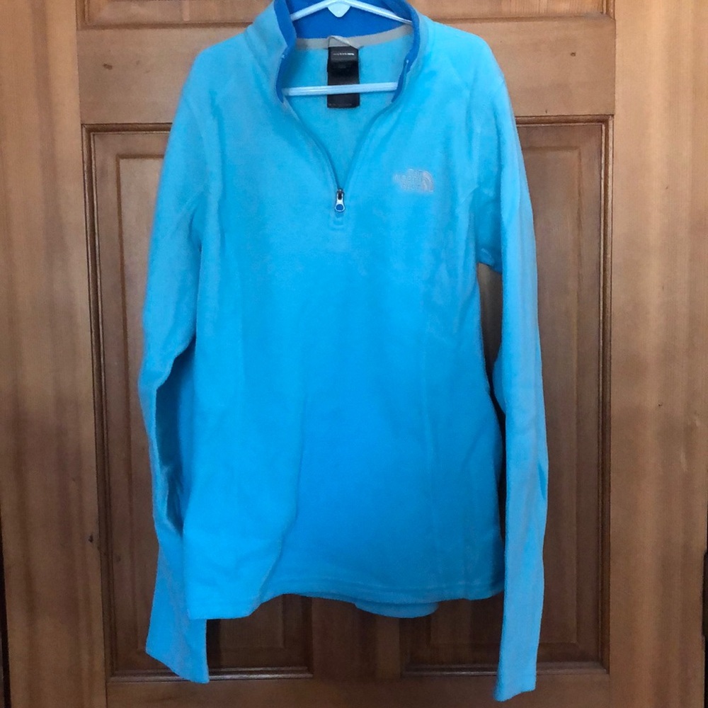 Never Worn Light Blue North Face Quarter Zip